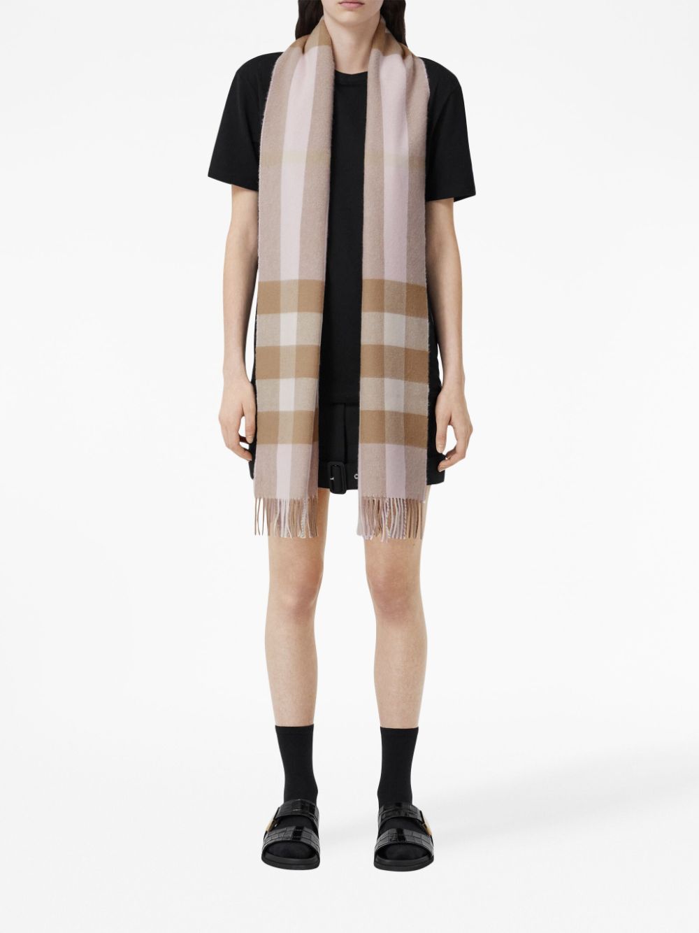 Burberry Check Pattern Cashmere Scarf - Farfetch