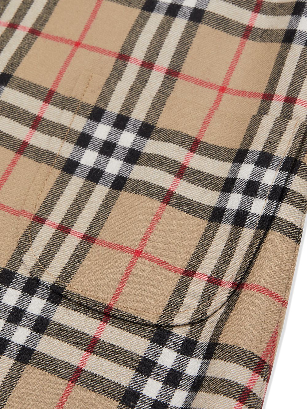 фото Burberry kids платье в клетку vintage check с воротником-воронкой