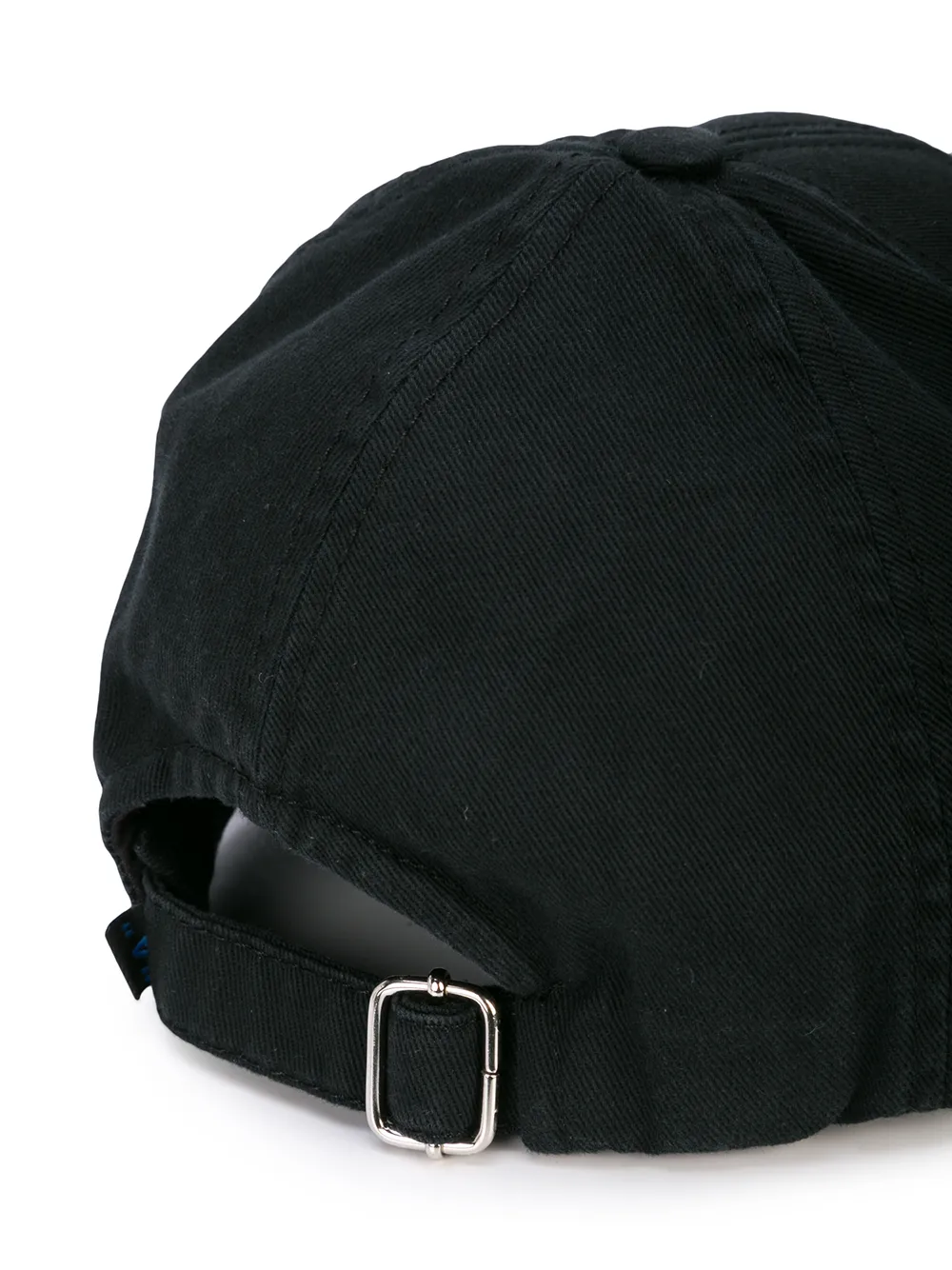 Off-White Honkbalpet met geborduurd logo - Zwart