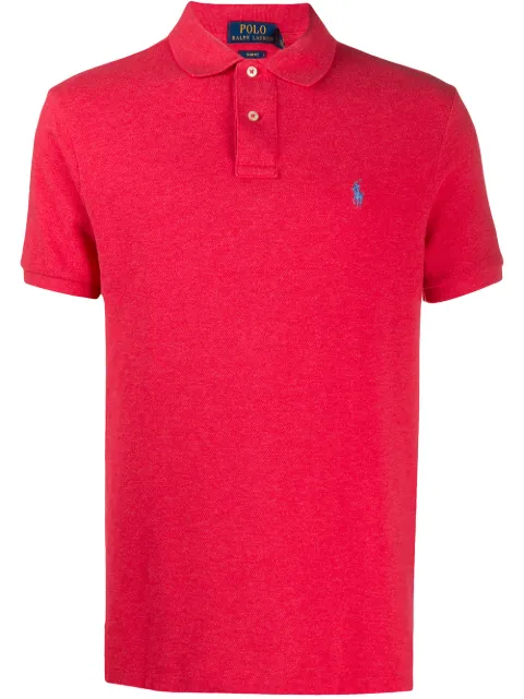 Polo Ralph Lauren قميص بولو بتطريز شعار الماركة 