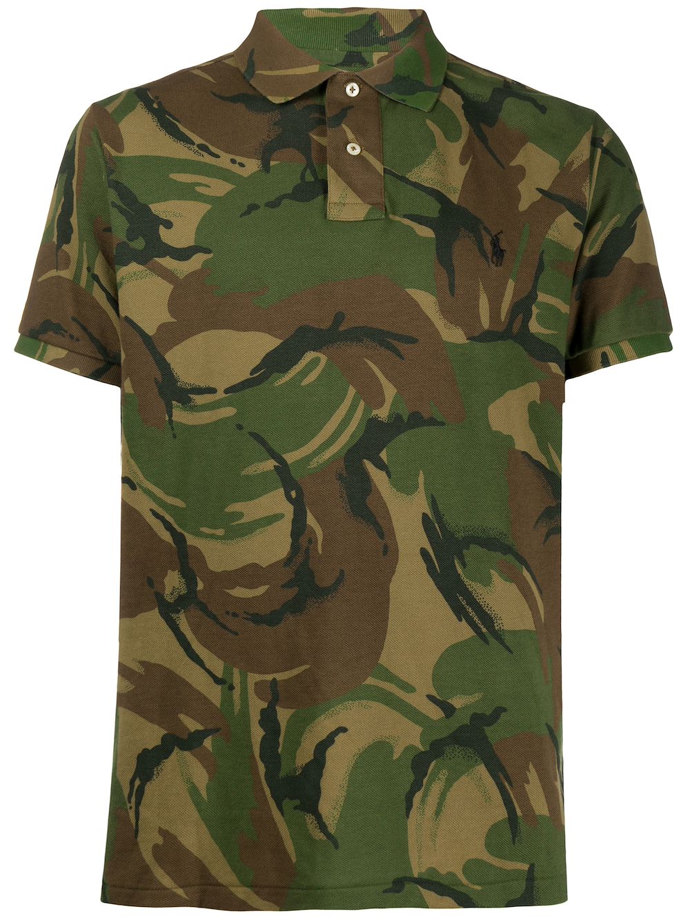 POLO RALPH LAUREN CAMOUFLAGE-PRINT SHORT-SLEEVED POLO SHIRT,71072081314385238