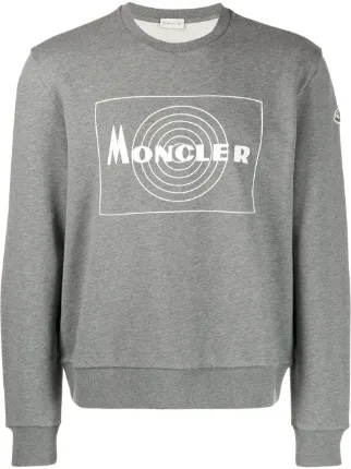 Moncler Logo Print Sweatshirt - Farfetch