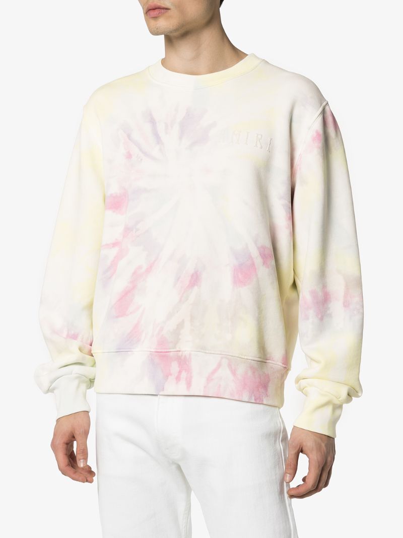 Shop Amiri Hippie Tie-dye Sweatshirt In White