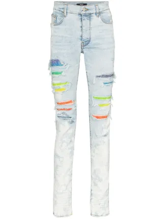 Amiri crystal best sale destroyed jeans