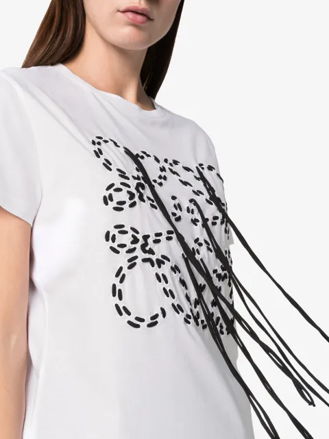 LOEWE FRINGED LOGO T-SHIRT