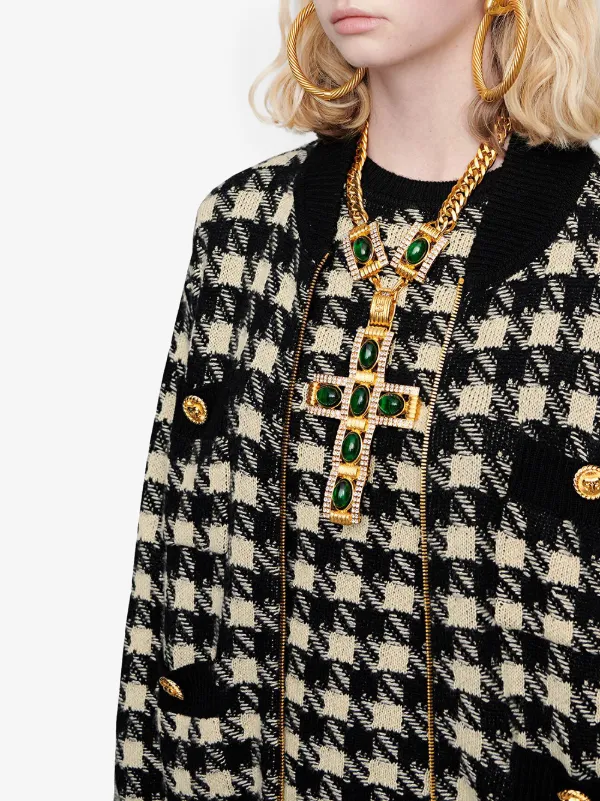 gucci houndstooth jacket