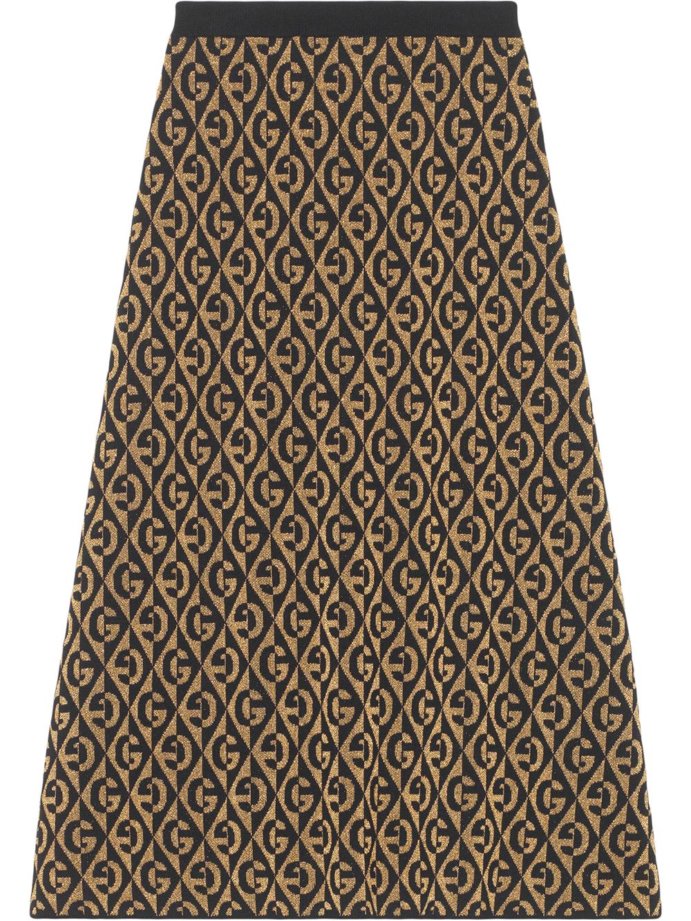 фото Gucci жаккардовая юбка из ткани ламе