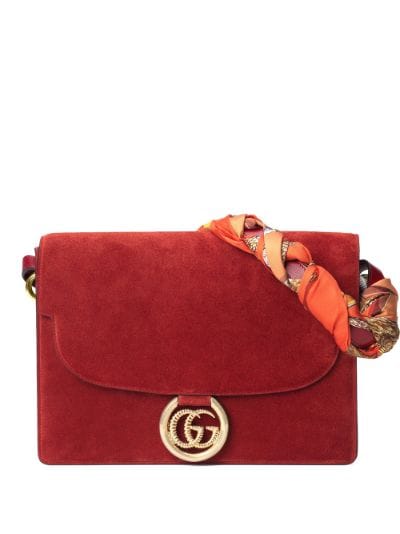 gucci purse with scarf