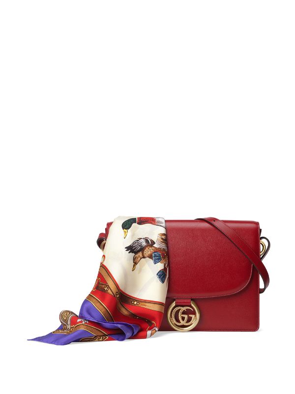 gucci purse with scarf