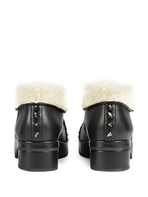 GUCCI VICTOR SHEARLING SPIKE HIKING BOOTS