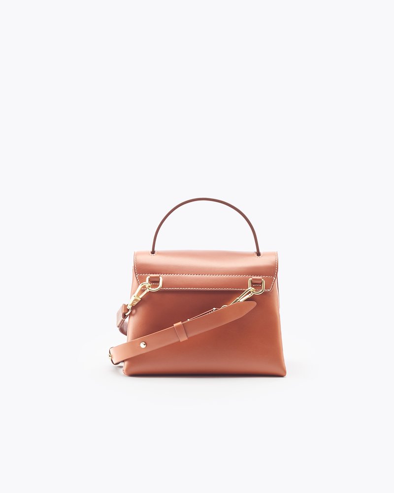 Alix Mini Top Handle Satchel-brown #0 Alix Mini Top Handle Satchel, COGNAC Synthetic->Acrylic Alix Mini Top Handle Satchel from 3.1 Phillip Lim.- 2