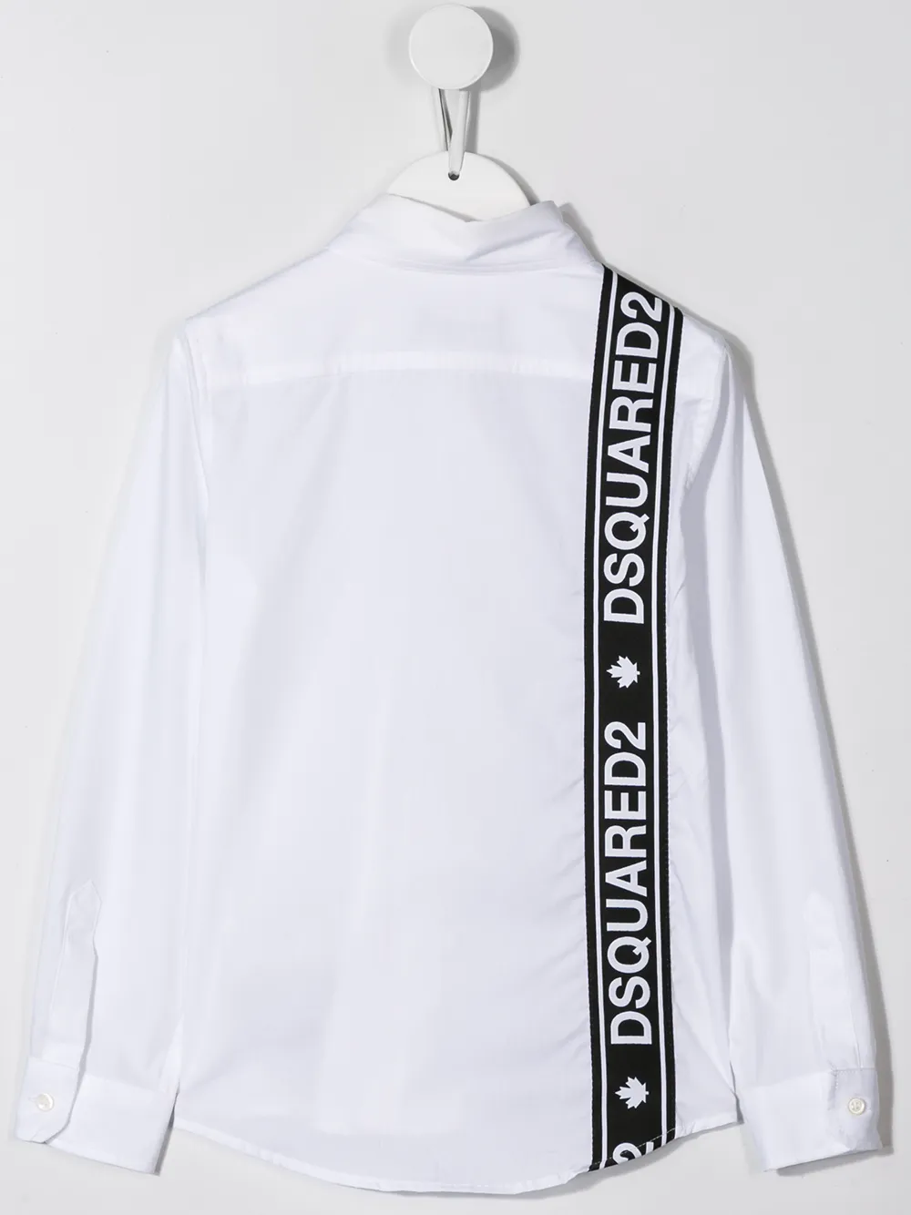Dsquared2 Kids Shirt met logostreep - Wit