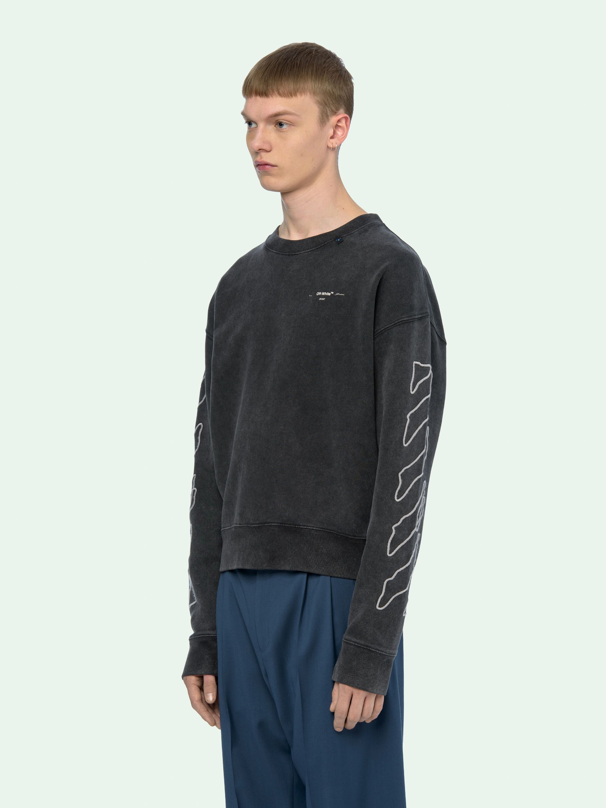 off white abstract arrows crewneck