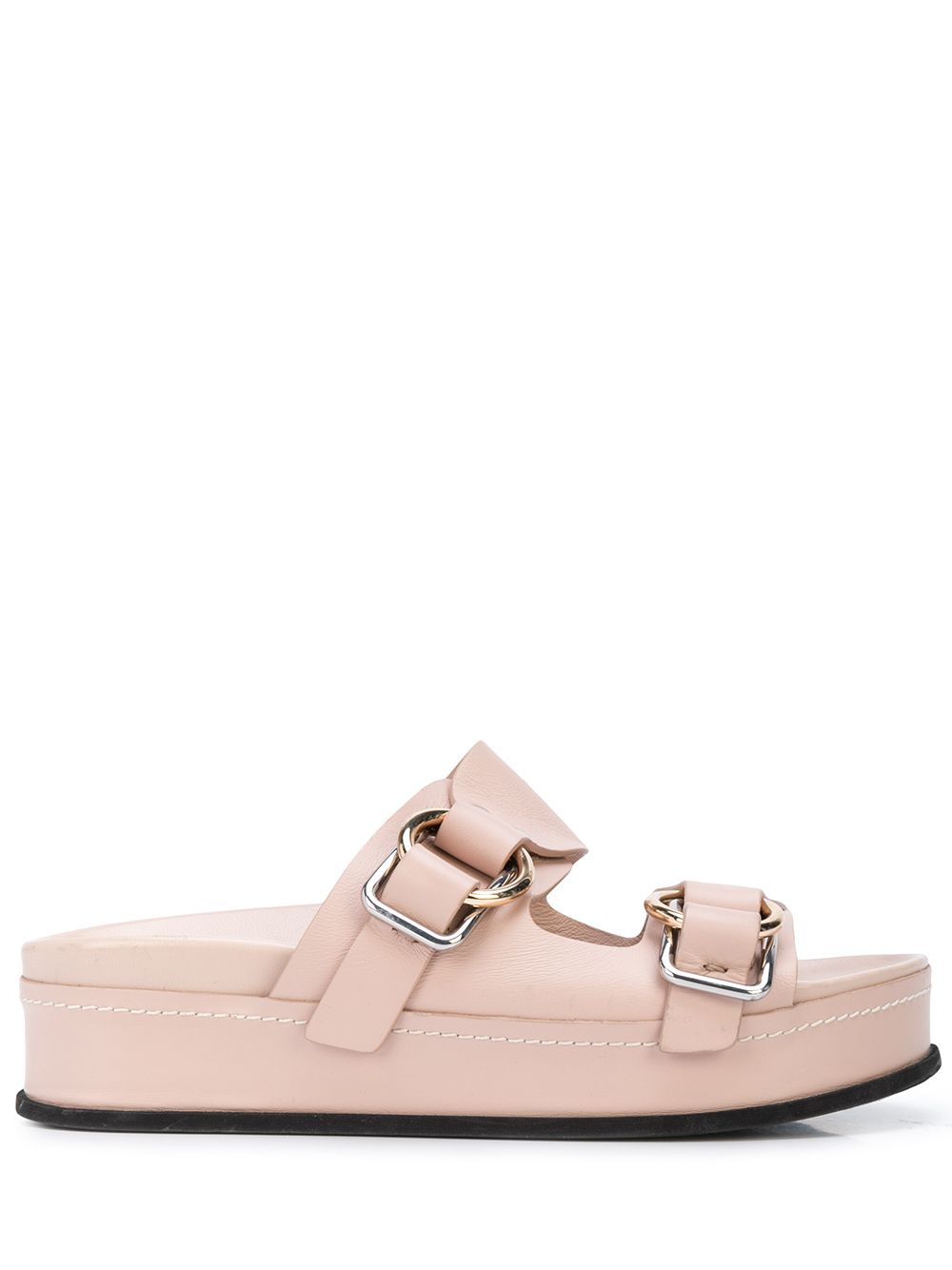 blush platform sandals