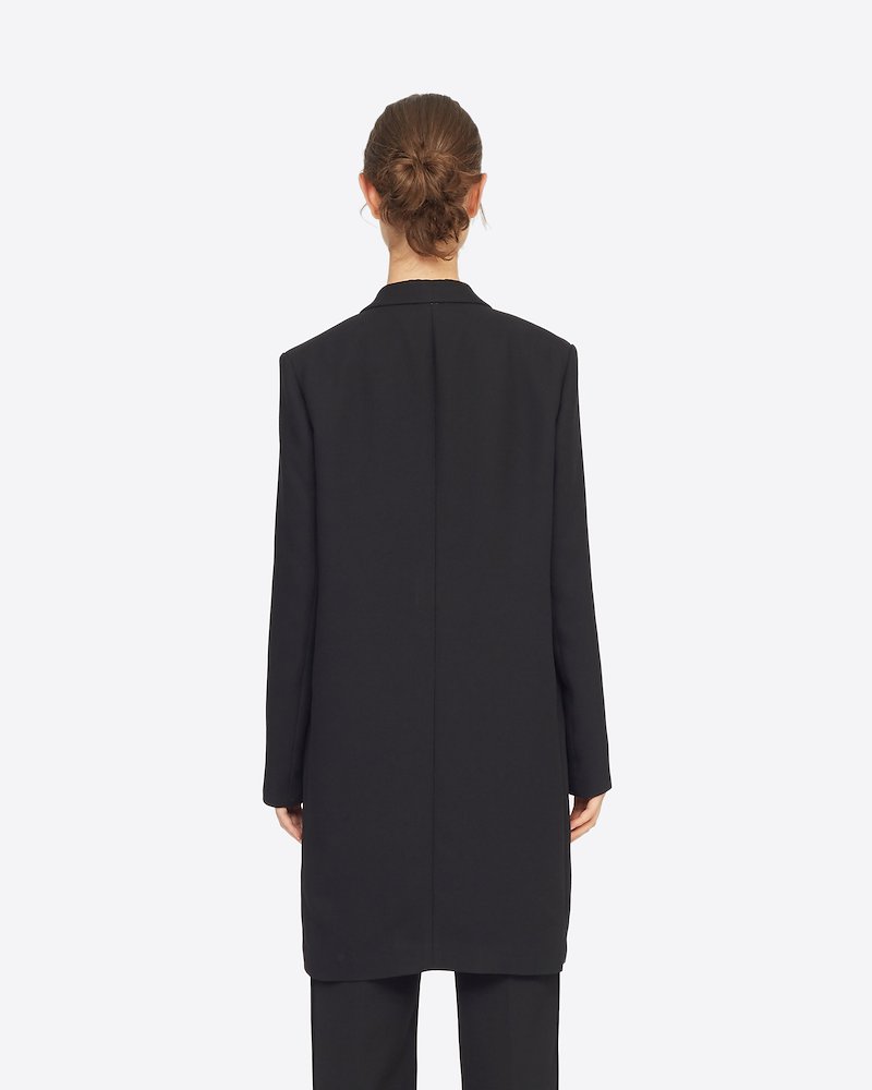 Overlay Coat-black #0 Overlay Coat, BLACK Synthetic->Triacetate Overlay Coat from 3.1 Phillip Lim.- 2