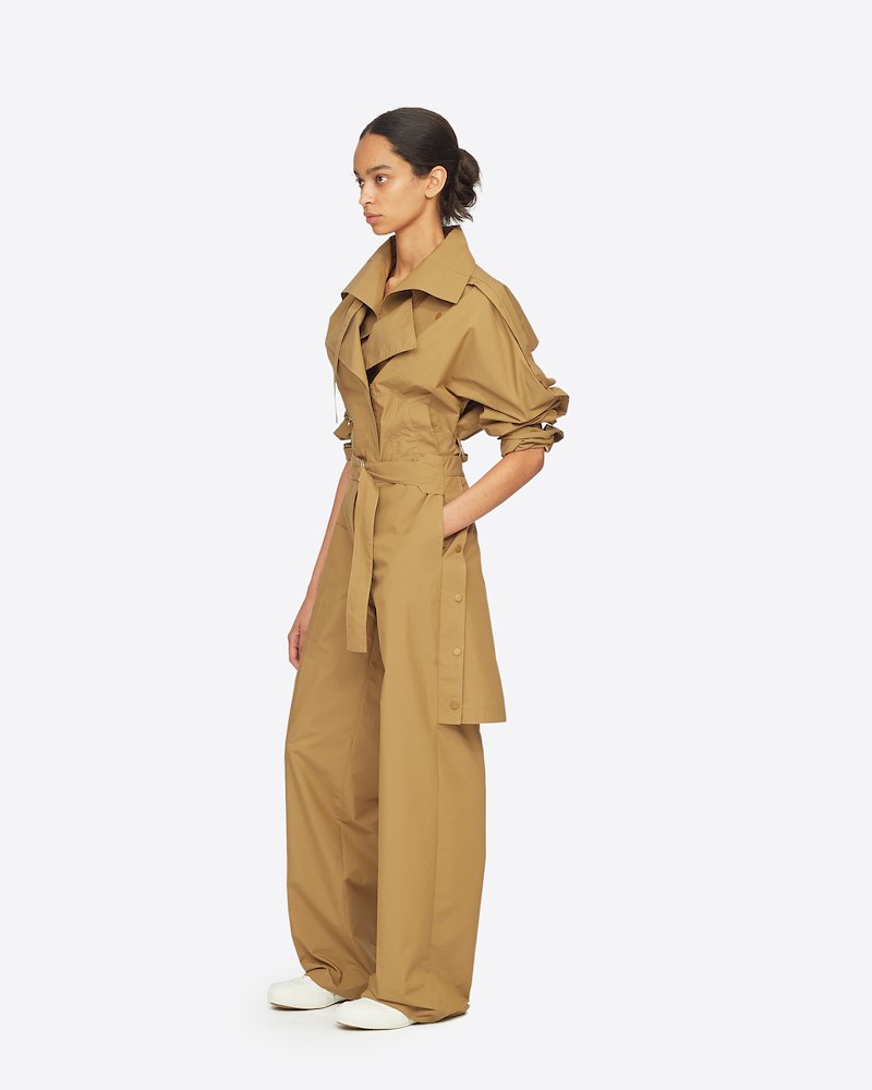 Trouser With Back Apron-brown #1 Trouser With Back Apron, CEDAR Natural (Veg)->Cotton Trouser With Back Apron from 3.1 Phillip Lim.- 1