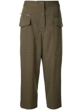 cargo cut off trousers