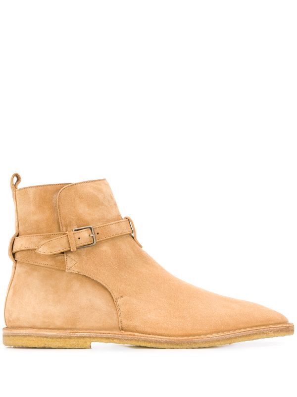 saint laurent nino crepe sole suede jodhpur boot