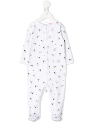 Bianco Farfetch Abbigliamento Intimo Pagliaccetti Tutina con motivo Teddy 