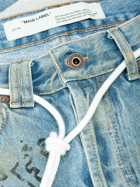 off white wizard jeans
