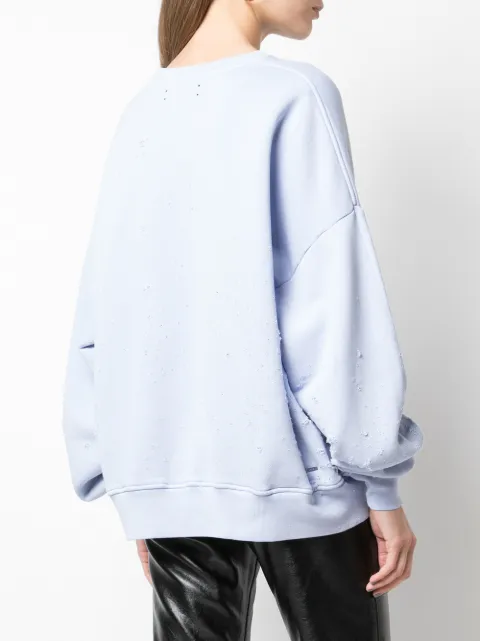 amiri distressed sweatshirt