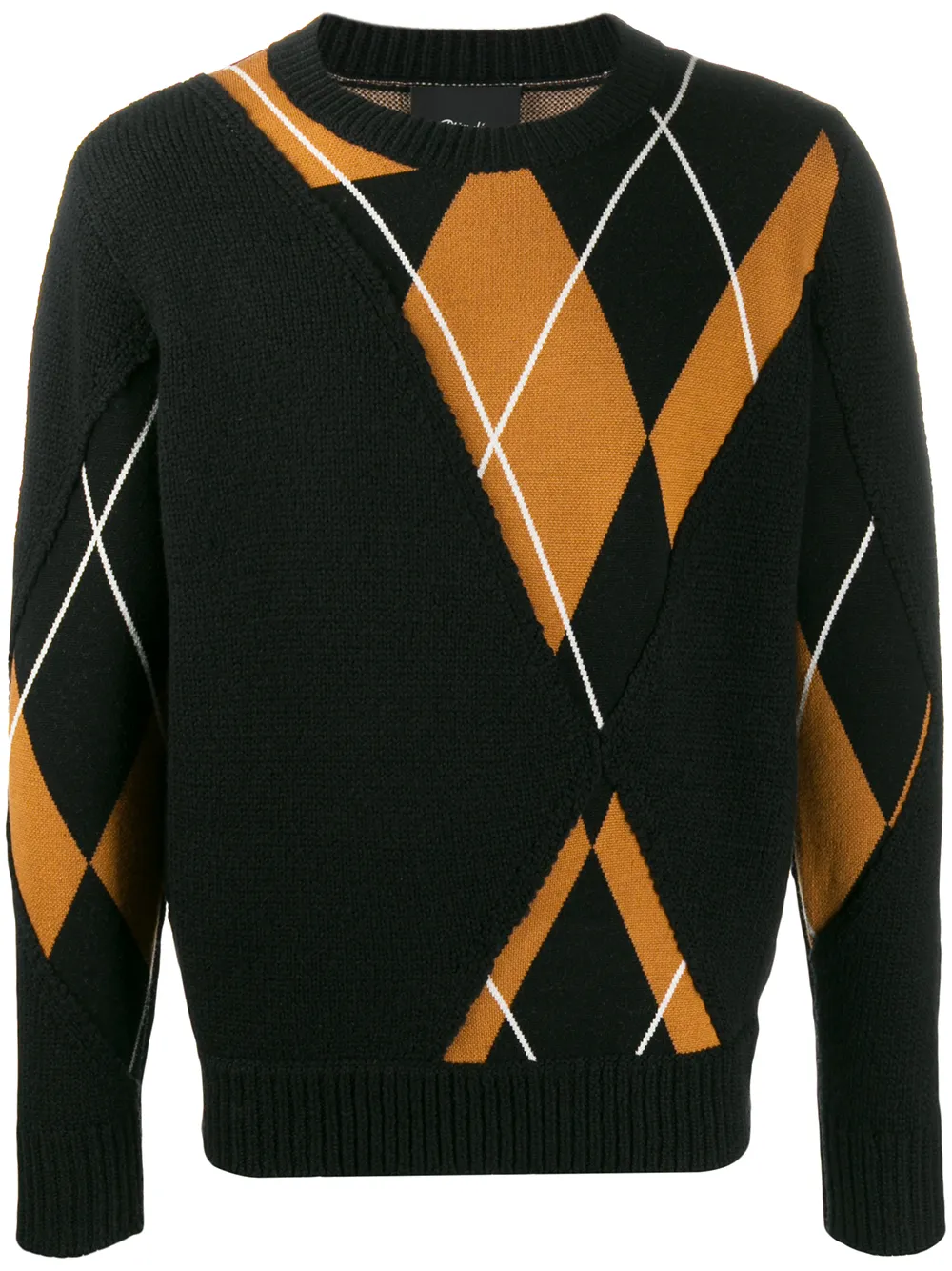 3.1 Phillip Lim '#mumofsix' Pullover Mit Argyle-muster In 黑色