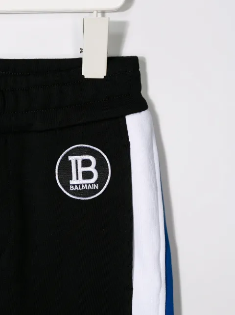 BALMAIN CONTRAST PANELLED SWEATPANTS
