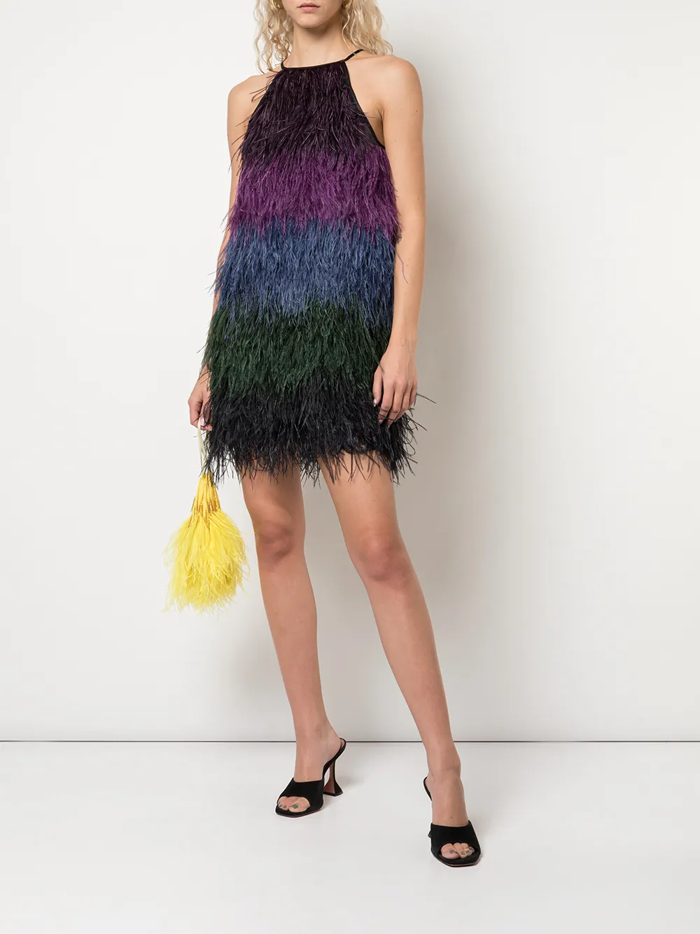 Cynthia rowley feather dress Clearance