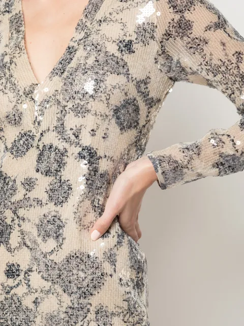 CYNTHIA ROWLEY MALIA SEQUIN DRESS