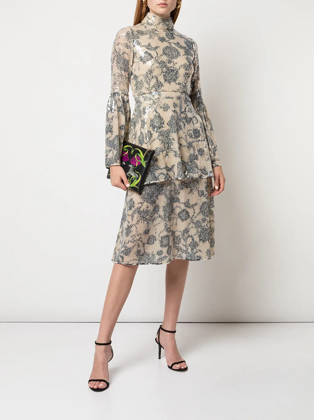 фото Cynthia rowley ярусное платье michelle с пайетками