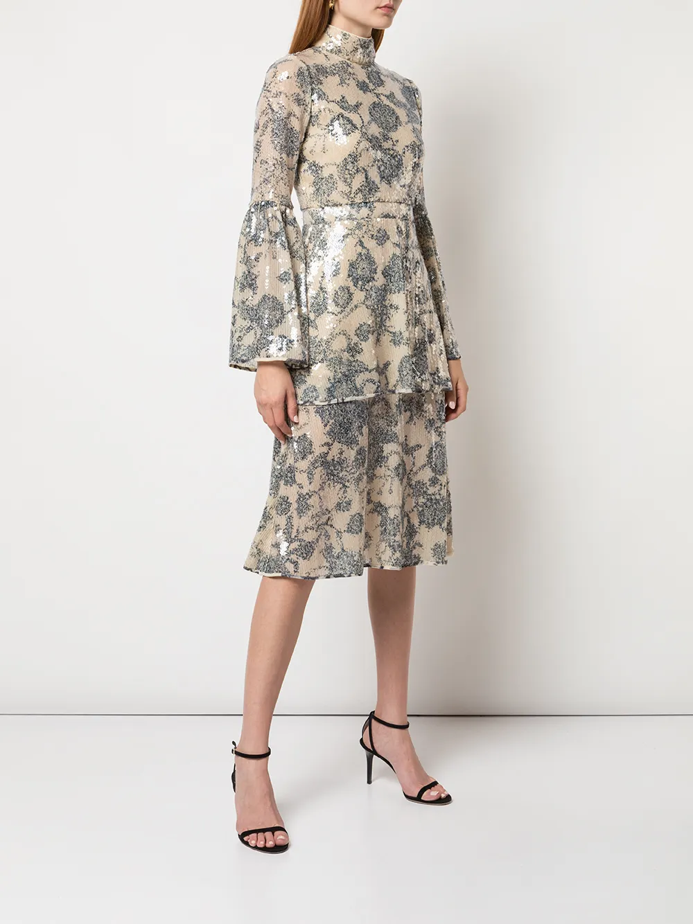 фото Cynthia rowley ярусное платье michelle с пайетками