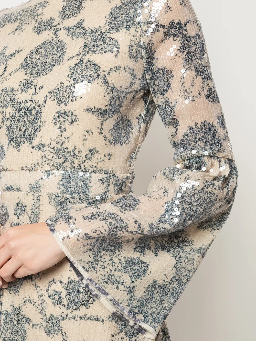 фото Cynthia rowley ярусное платье michelle с пайетками