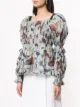 Karen Walker Andromeda mosaic-print top