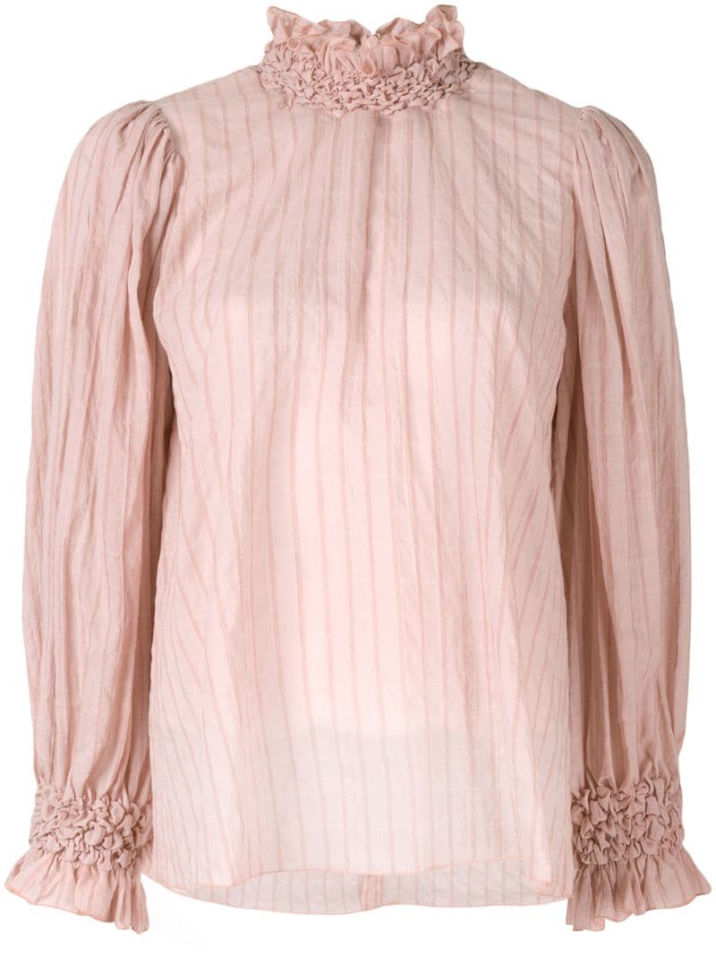 Shop Karen Walker Theon Blouse In Pink