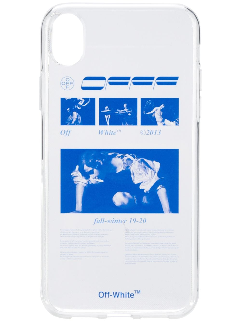 фото Off-White чехол для iPhone XR с графичным принтом