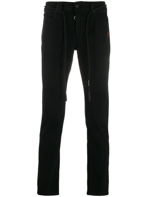 Off-White drawstring belt slim-fit denim jeans