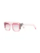 Fendi Eyewear crystal F square sunglasses