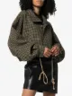 Nanushka Logan houndstooth cropped jacket