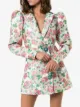 ROTATE Carol floral jacquard blazer dress