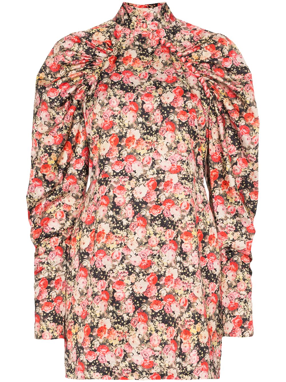 ROTATE BIRGER CHRISTENSEN KIM FLORAL MINI DRESS