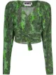 Image 1 of ROTATE nancy snake print wrap top