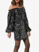 ROTATE Gloria sequinned mini dress