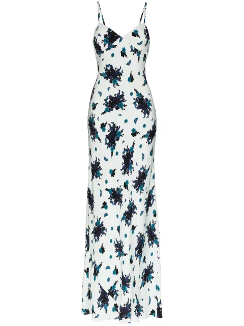 Rebecca De Ravenel Poppy print maxi dress