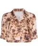 Image 1 of Nanushka Rhett tie-dye cropped shirt