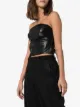 Nanushka Dahlia vegan leather bandeau top