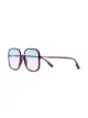 Dior Eyewear square frame ombre sunglasses