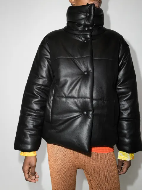 Shop Nanushka Hide vegan leather puffer 