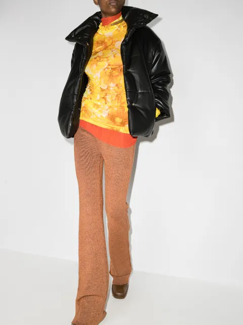 nanushka puffer jacket black