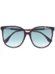 الصورة 1 من Fendi Eyewear نظارة شمسية بتأثير صدف السلحفاة