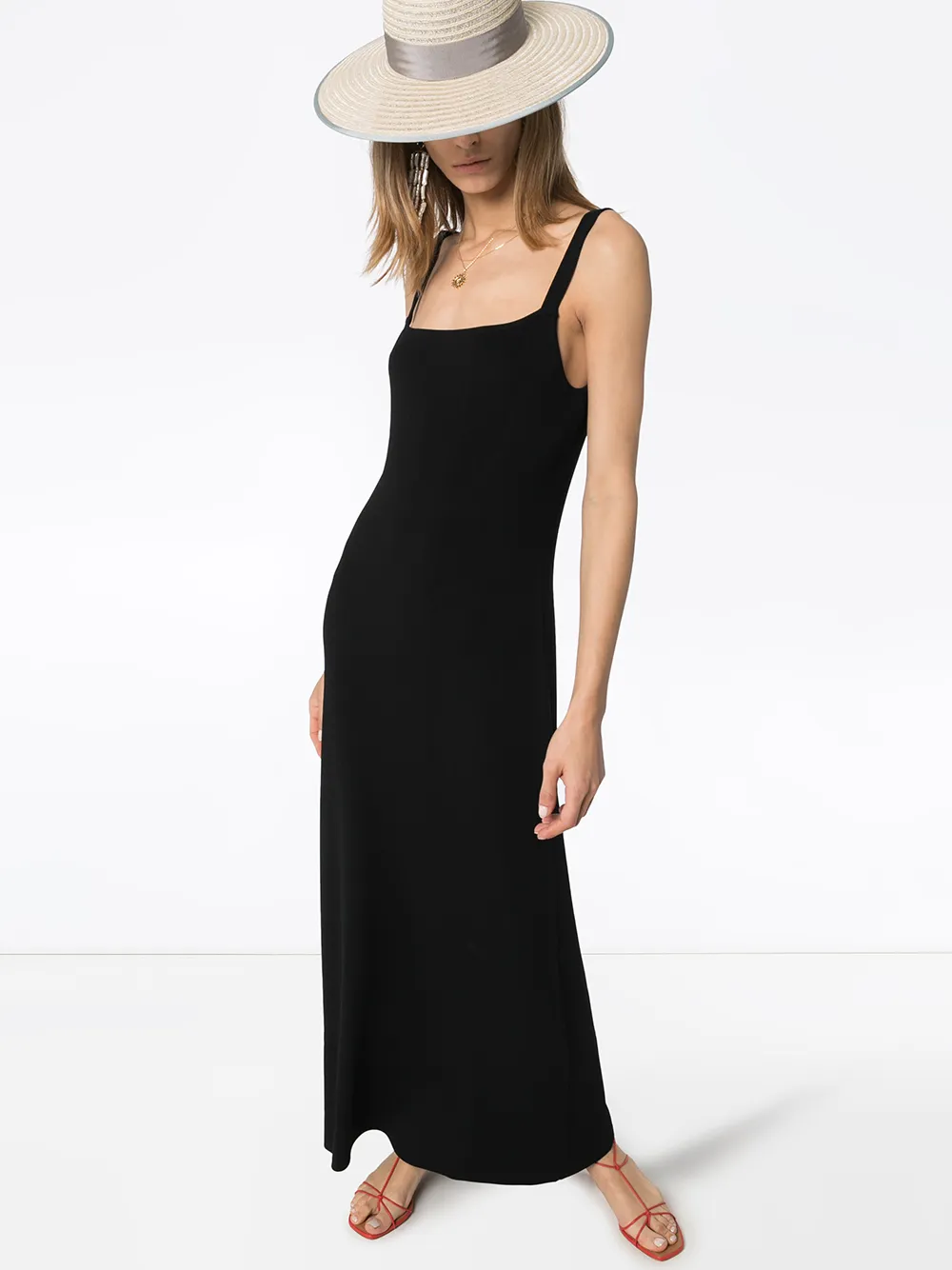 Matteau Maxi-jurk met lage rug - Zwart
